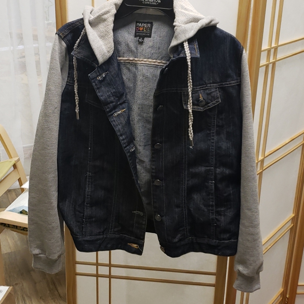 Paper Doll jean jacket, junior size Large